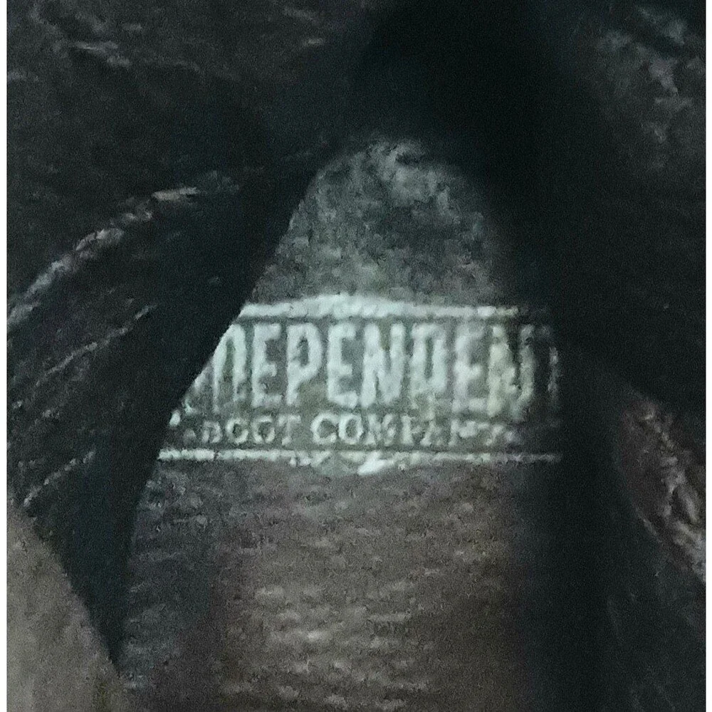 Independent Boot Co Brown Leather Moto Ankle Boot Harness Strap Made Mexico 6.5